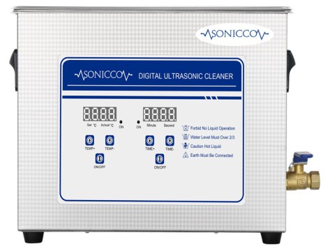 Myjka wanna ultradźwiękowa 6,5l sterylizator kosmetyczny mycia części Sonicco ULTRA-031S-C - 6
