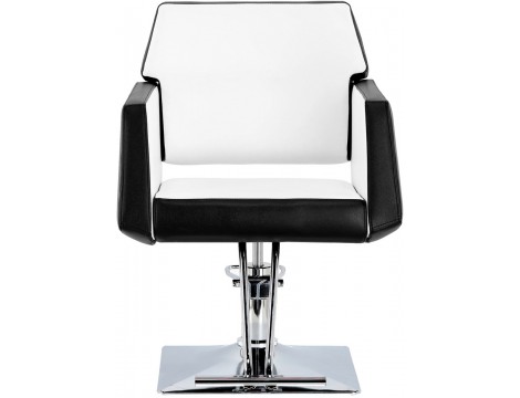 Fotel fryzjerski Chloe hydrauliczny obrotowy do salonu fryzjerskiego podnóżek chromowany krzesło fryzjerskie - 2
