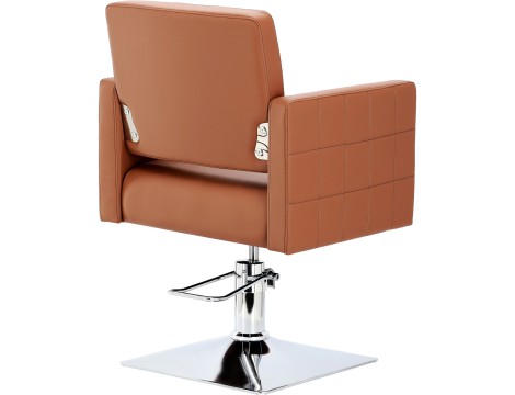 Fotel fryzjerski Tom hydrauliczny obrotowy do salonu fryzjerskiego podnóżek chromowany krzesło fryzjerskie - 3