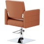 Fotel fryzjerski Tom hydrauliczny obrotowy do salonu fryzjerskiego podnóżek chromowany krzesło fryzjerskie - 3