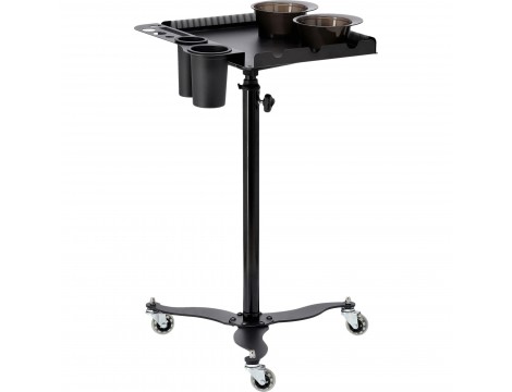 Pomocnik fryzjerski wózek stolik na kółkach do farbowania T0195 do salonu kosmetycznego stolik na statywie - 2
