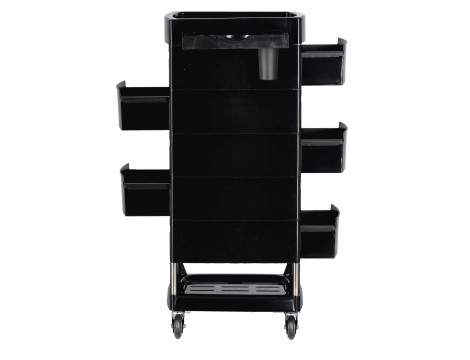 Pomocnik fryzjerski wózek stolik na kółkach do farbowania T0165 do salonu kosmetycznego szafka z szufladami - 5