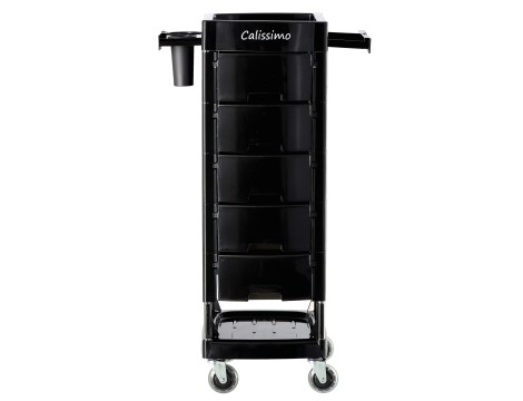 Pomocnik fryzjerski wózek stolik na kółkach do farbowania T0165 do salonu kosmetycznego szafka z szufladami - 4
