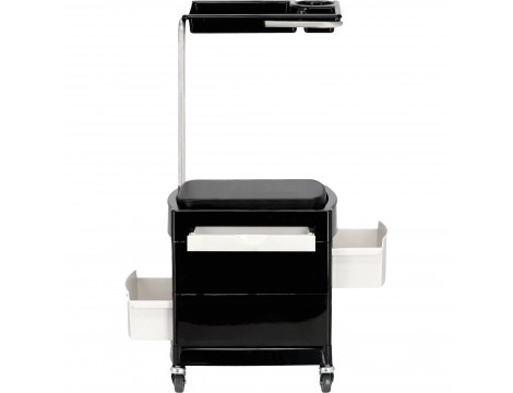 Pomocnik fryzjerski wózek stolik na kółkach do farbowania X16 do salonu kosmetycznego szafka z szufladami - 4