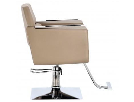 Fotel fryzjerski Bella hydrauliczny obrotowy do salonu fryzjerskiego podnóżek chromowany krzesło fryzjerskie - 3