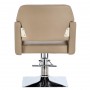 Fotel fryzjerski Bella hydrauliczny obrotowy do salonu fryzjerskiego podnóżek chromowany krzesło fryzjerskie - 4