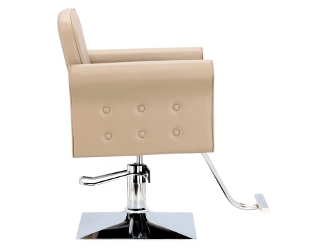 Fotel fryzjerski Jade hydrauliczny obrotowy do salonu fryzjerskiego podnóżek chromowany krzesło fryzjerskie - 3
