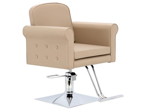 Fotel fryzjerski Jade hydrauliczny obrotowy do salonu fryzjerskiego podnóżek chromowany krzesło fryzjerskie - 2