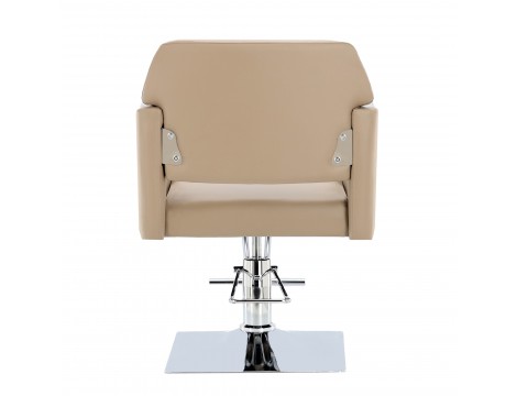 Fotel fryzjerski Bianka hydrauliczny obrotowy do salonu fryzjerskiego podnóżek chromowany krzesło fryzjerskie - 4