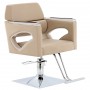 Fotel fryzjerski Bianka hydrauliczny obrotowy do salonu fryzjerskiego podnóżek chromowany krzesło fryzjerskie - 2