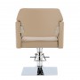 Fotel fryzjerski Bianka hydrauliczny obrotowy do salonu fryzjerskiego podnóżek chromowany krzesło fryzjerskie - 4