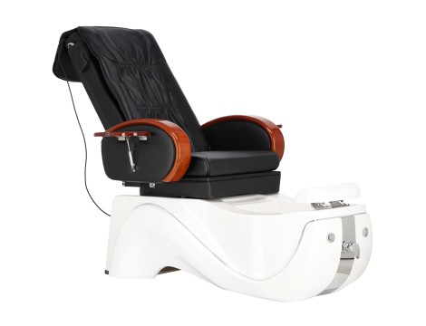 Fotel kosmetyczny elektryczny z masażem do pedicure stóp do salonu SPA czarny - 5