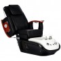 Fotel kosmetyczny elektryczny z masażem do pedicure stóp do salonu SPA czarny - 7