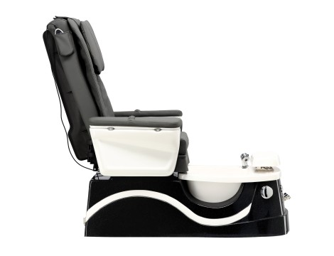 Fotel kosmetyczny elektryczny z masażem do pedicure stóp do salonu SPA szary - 3