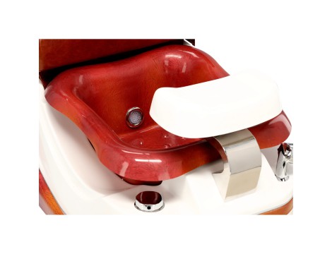 Fotel kosmetyczny elektryczny z masażem do pedicure stóp do salonu SPA brązowy - 7