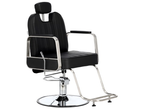 Fotel fryzjerski Kai hydrauliczny obrotowy do salonu fryzjerskiego podnóżek chromowany krzesło fryzjerskie - 3