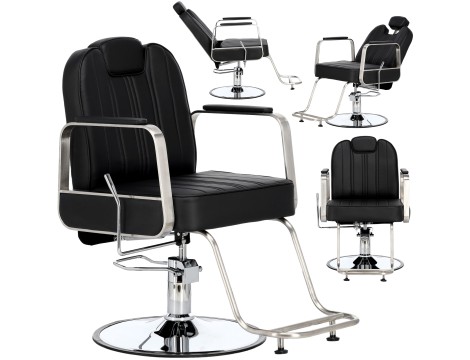 Fotel fryzjerski Kai hydrauliczny obrotowy do salonu fryzjerskiego podnóżek chromowany krzesło fryzjerskie