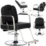 Fotel fryzjerski Kai hydrauliczny obrotowy do salonu fryzjerskiego podnóżek chromowany krzesło fryzjerskie