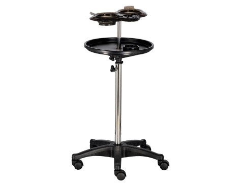 Pomocnik fryzjerski wózek stolik na kółkach do farbowania T0141-2 do salonu kosmetycznego stolik na statywie - 2