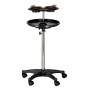 Pomocnik fryzjerski wózek stolik na kółkach do farbowania T0141-2 do salonu kosmetycznego stolik na statywie - 5