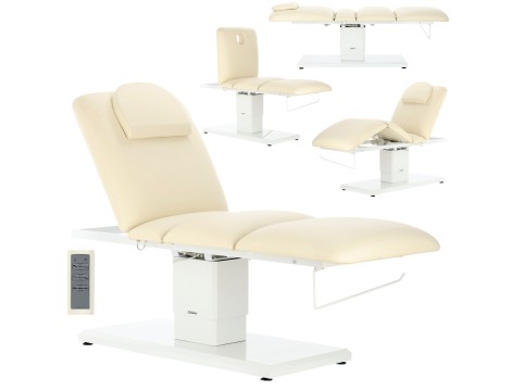 Fotel kosmetyczny elektryczny do salonu kosmetycznego pedicure rehabilitacyjny regulacja 4 siłowniki Max