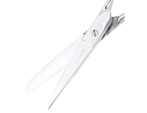 Nożyce nożyczki krawieckie tradycyjne do cięcia tkanin duże uniwersalne srebrne - 7