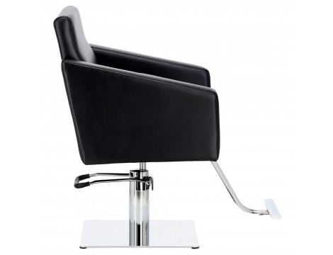 Fotel fryzjerski Atina hydrauliczny obrotowy do salonu fryzjerskiego podnóżek chromowany krzesło fryzjerskie - 3