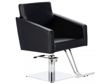 Fotel fryzjerski Atina hydrauliczny obrotowy do salonu fryzjerskiego podnóżek chromowany krzesło fryzjerskie - 2