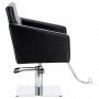 Fotel fryzjerski Atina hydrauliczny obrotowy do salonu fryzjerskiego podnóżek chromowany krzesło fryzjerskie - 3