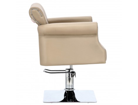 Zestaw myjnia fryzjerska Kiva i 2x fotel fryzjerski hydrauliczny obrotowy z podnóżkiem do salonu fryzjerskiego myjka ruchoma misa ceramiczna armatura bateria słuchawka - 7