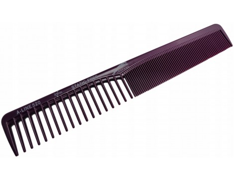 Zestaw grzebieni fryzjerskich fioletowych karbonowych 9 sztuk + futerał - 11
