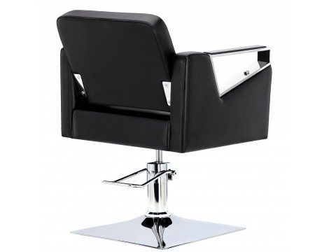 Fotel fryzjerski Tomas hydrauliczny obrotowy do salonu fryzjerskiego podnóżek chromowany krzesło fryzjerskie - 4