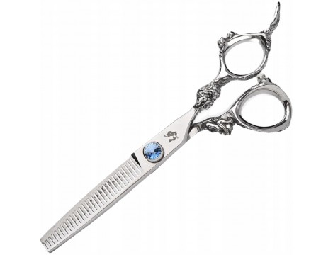WOLF Degażowki nożyczki praworęczne 6,0 Sharky-B offset fryzjerskie do strzyżenia włosów do salonu linia Professional