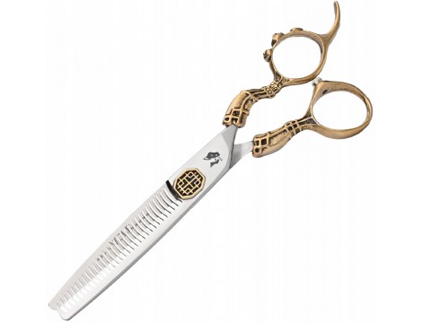 WOLF Degażówki nożyczki praworęczne 6,0 Lumens offset fryzjerskie do strzyżenia włosów do salonu linia Professional