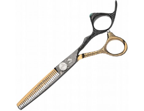 WOLF Degażowki nożyczki praworęczne 5,5  Magic Cut offset fryzjerskie do strzyżenia włosów do salonu linia Professional