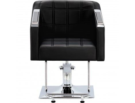 Pikos Zestaw czarny myjnia fryzjerska i 2x fotel fryzjerski hydrauliczny obrotowy podnóżek do salonu fryzjerskiego myjka ruchoma misa ceramiczna armatura bateria słuchawka - 8