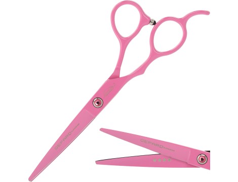 Nożyczki fryzjerskie do strzyżenia włosów Purple Dragon 6,0 leworęczne różowe
