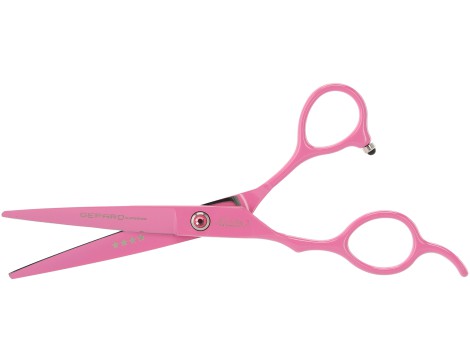Nożyczki fryzjerskie do strzyżenia włosów Purple Dragon 6,0 leworęczne różowe - 2
