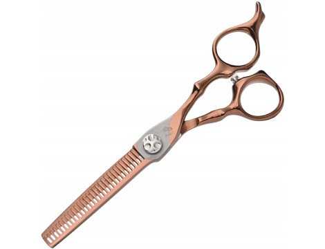 WOLF zestaw fryzjerski degażówki i nożyczki praworęczne 6,0 Gox + futerał grzebienie offset fryzjerskie do strzyżenia włosów do salonu - 2