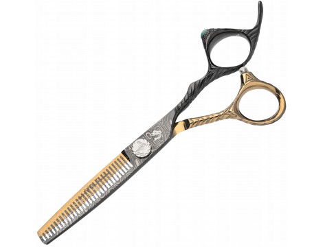 WOLF zestaw fryzjerski degażówki i nożyczki praworęczne 6,0 Magic Cut+ futerał grzebienie offset fryzjerskie do strzyżenia włosów do salonu - 2