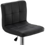 Krzesło barowe kosmetyczne fryzjerske fotel z oparciem czarne - 5