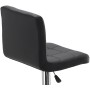 Krzesło barowe kosmetyczne fryzjerske fotel z oparciem czarne - 4