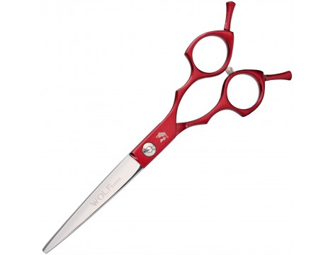 Nożyczki Fryzjerskie Groomerskie Gepard 6,5 Red linia Superior