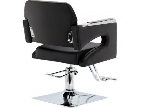 Fotel fryzjerski Gaja hydrauliczny obrotowy do salonu fryzjerskiego podnóżek chromowany krzesło fryzjerskie - 4