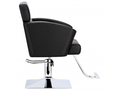 Fotel fryzjerski Lily hydrauliczny obrotowy do salonu fryzjerskiego podnóżek chromowany krzesło fryzjerskie - 4