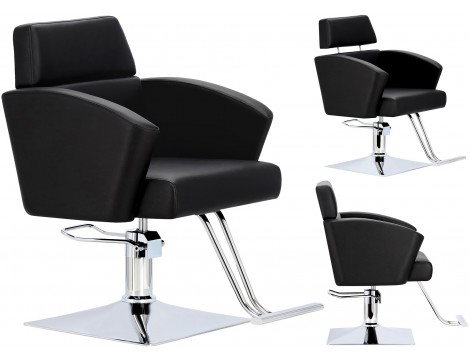 Fotel fryzjerski Lily hydrauliczny obrotowy do salonu fryzjerskiego podnóżek chromowany krzesło fryzjerskie