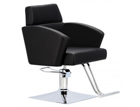 Fotel fryzjerski Lily hydrauliczny obrotowy do salonu fryzjerskiego podnóżek chromowany krzesło fryzjerskie - 2