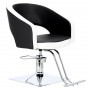 Fotel fryzjerski Greta hydrauliczny obrotowy do salonu fryzjerskiego podnóżek chromowany krzesło fryzjerskie - 2