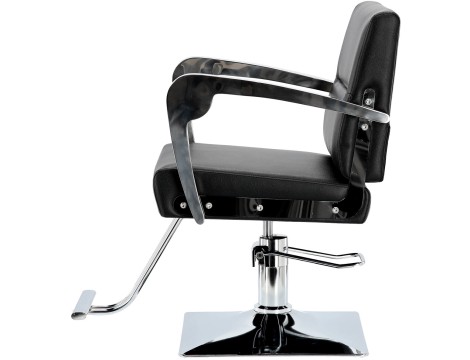 Fotel fryzjerski Ben hydrauliczny obrotowy do salonu fryzjerskiego podnóżek chromowany krzesło fryzjerskie - 4