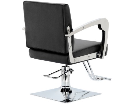 Fotel fryzjerski Ben hydrauliczny obrotowy do salonu fryzjerskiego podnóżek chromowany krzesło fryzjerskie - 5